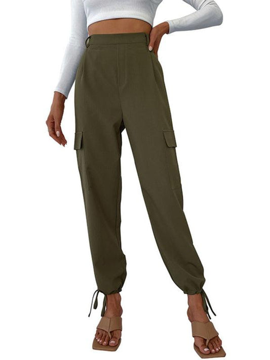 women's trousers solid color casual pants - 808Lush