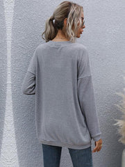 women's basic long-sleeved cardigan