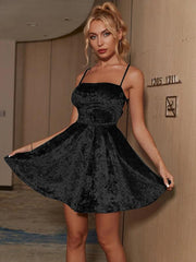 suspender style fashionable casual party dress