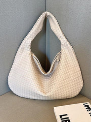 French high-end woven bag, versatile shoulder armpit bag, niche texture portable commuter bag - 808Lush