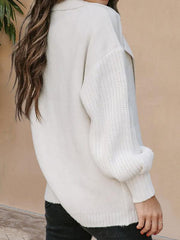 Women's long sleeve knitted cardigan