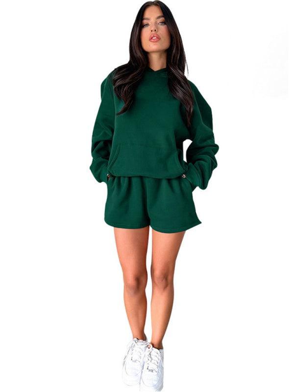 Women's loose sweatshirt shorts set - 808Lush