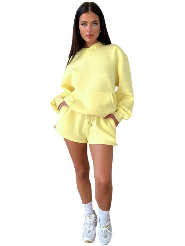 Women's loose sweatshirt shorts set - 808Lush