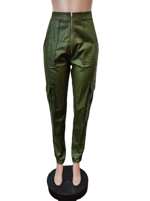 Women's Fashionable Multiple Pocket Cargo Pants - 808Lush