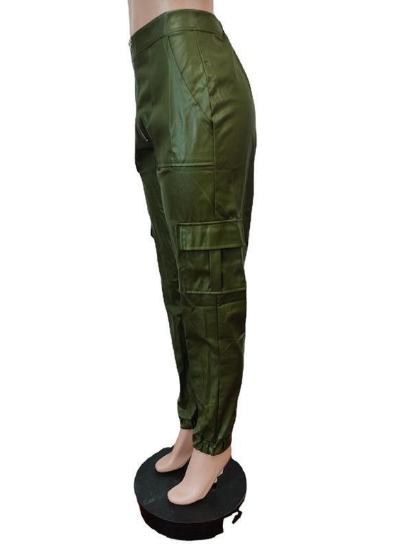 Women's Fashionable Multiple Pocket Cargo Pants - 808Lush