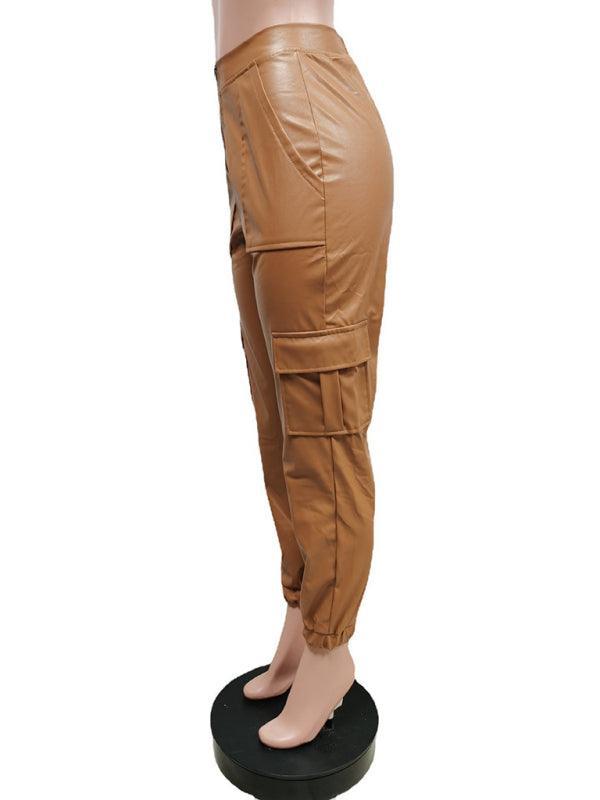 Women's Fashionable Multiple Pocket Cargo Pants - 808Lush