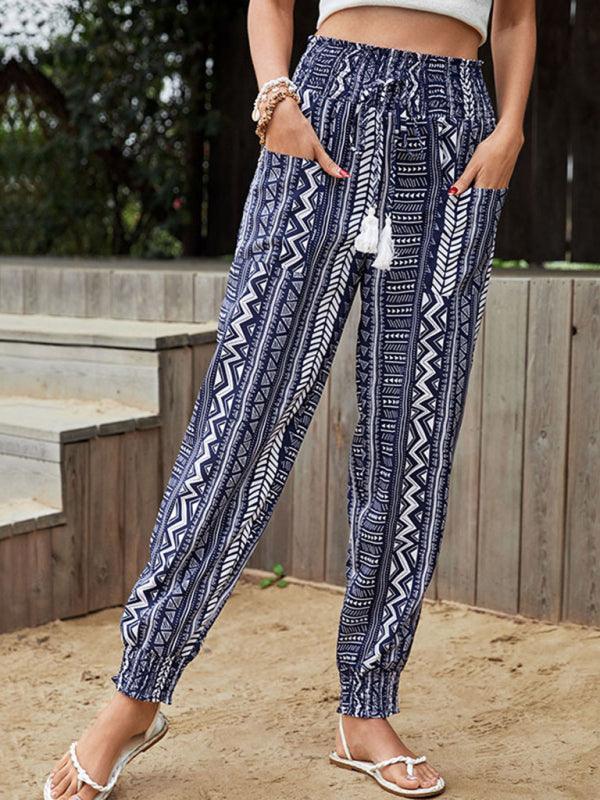 Women's Ethnic Print Pants - 808Lush