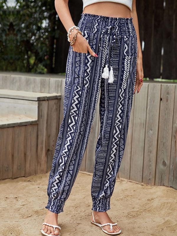 Women's Ethnic Print Pants - 808Lush