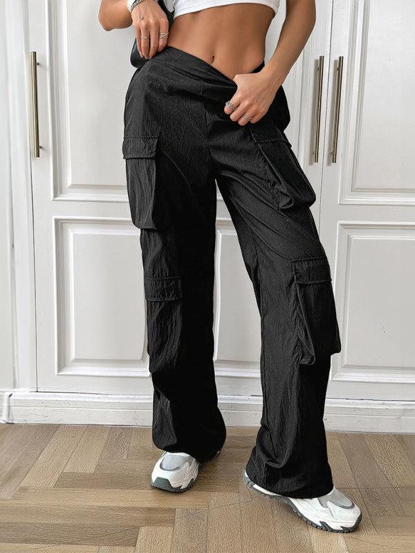 Women's multi-pocket workwear sports trousers