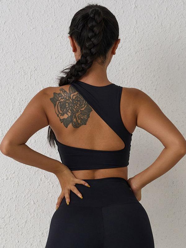 beautiful back sports bra shock-proof yoga running high-intensity sports vest - 808Lush