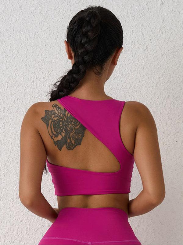 beautiful back sports bra shock-proof yoga running high-intensity sports vest - 808Lush