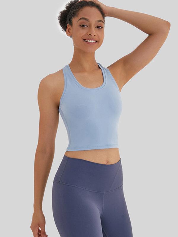 high-elastic and beautiful back sports, leisure and versatile yoga top - 808Lush