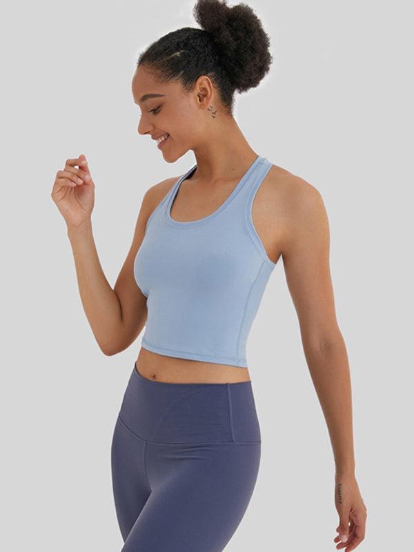 high-elastic and beautiful back sports, leisure and versatile yoga top - 808Lush