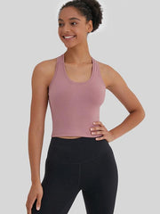 high-elastic and beautiful back sports, leisure and versatile yoga top - 808Lush