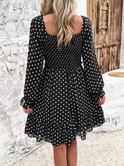 spring and summer casual polka dot dress - 808Lush