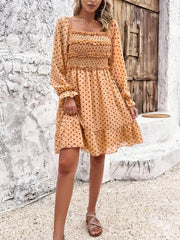 spring and summer casual polka dot dress - 808Lush