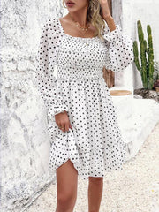 spring and summer casual polka dot dress - 808Lush