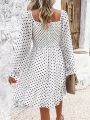 spring and summer casual polka dot dress - 808Lush