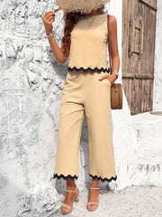 Women's casual vest trousers webbing suit - 808Lush