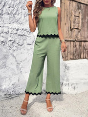 Women's casual vest trousers webbing suit - 808Lush