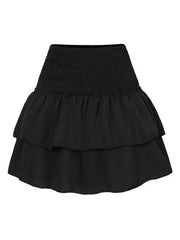 Women's Fashion Ruffled Floral Half-length Pleated Skirt - 808Lush