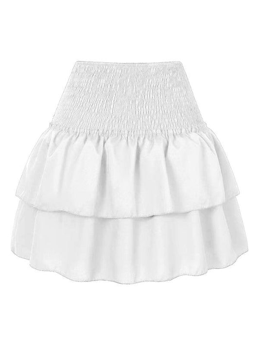 Women's Fashion Ruffled Floral Half-length Pleated Skirt - 808Lush