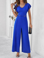 style casual slim fit jumpsuit - 808Lush