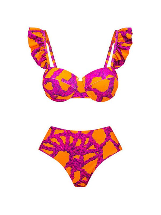 Sexy Printed Vacation Bikini Set - 808Lush
