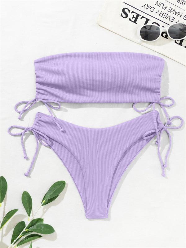 bandeau strap sexy bikini - 808Lush