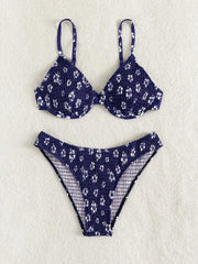 bikini underwire push-up sexy little flower swimsuit - 808Lush