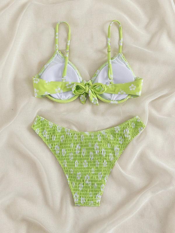 bikini underwire push-up sexy little flower swimsuit - 808Lush