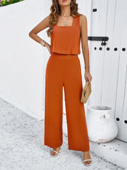 casual sleeveless vest + trousers set