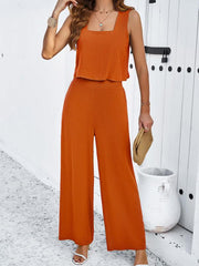 casual sleeveless vest + trousers set