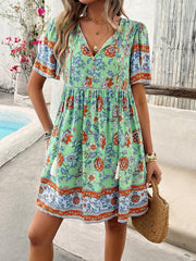 Spring and summer casual holiday mini dress - 808Lush