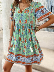 Spring and summer casual holiday mini dress - 808Lush