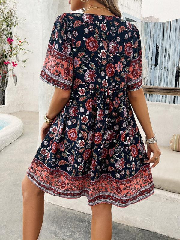 Spring and summer casual holiday mini dress - 808Lush