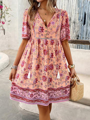 Spring and summer casual holiday mini dress - 808Lush