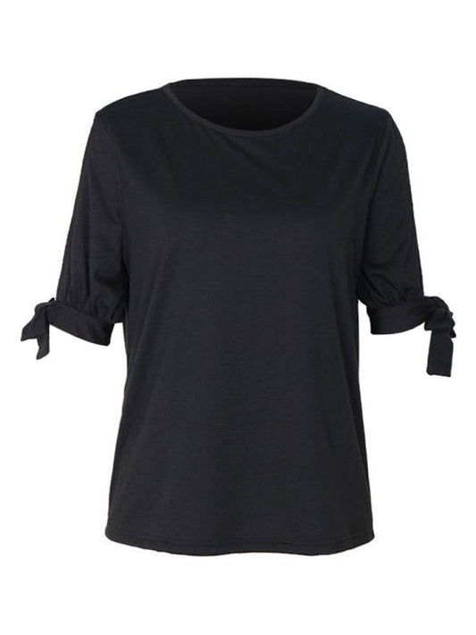 Women's black top with hollow shoulders - 808Lush