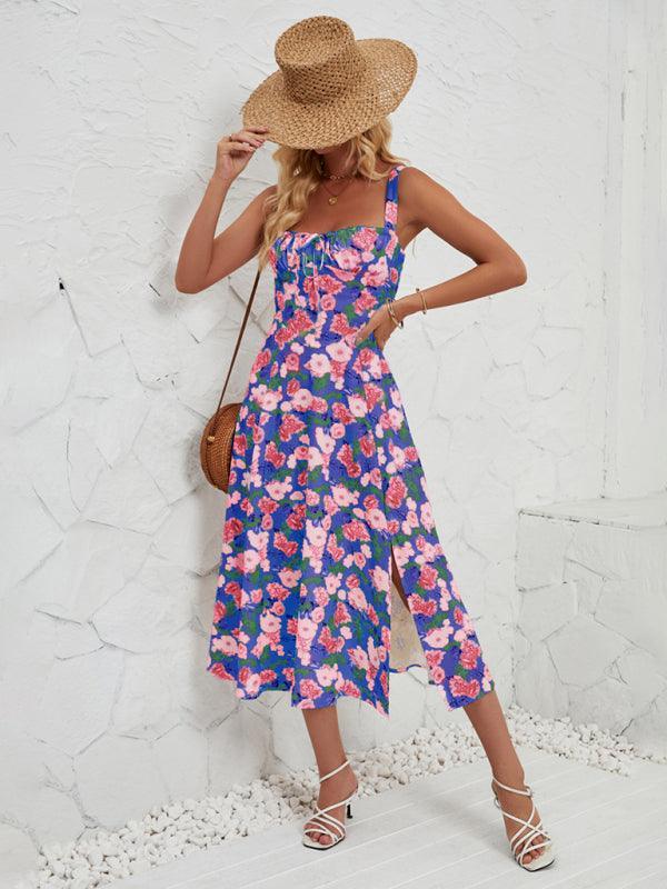 Women's Fashionable Floral Pastoral Long Dress - 808Lush