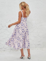 Women's Fashionable Floral Pastoral Long Dress - 808Lush