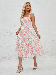 Women's Fashionable Floral Pastoral Long Dress - 808Lush