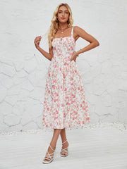 Women's Fashionable Floral Pastoral Long Dress - 808Lush