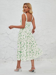 Women's Fashionable Floral Pastoral Long Dress - 808Lush