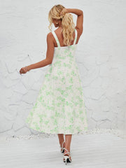 Women's Fashionable Floral Pastoral Long Dress - 808Lush