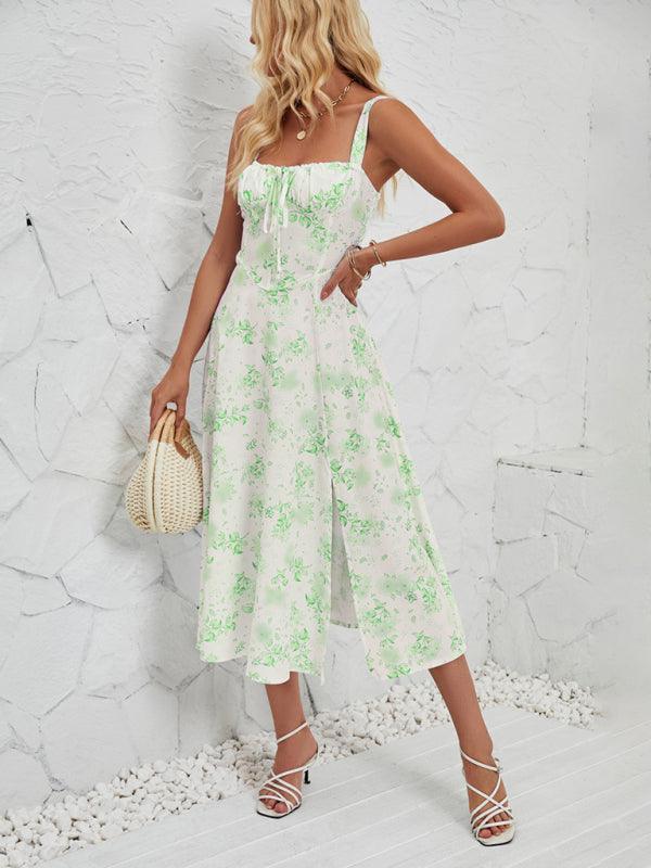 Women's Fashionable Floral Pastoral Long Dress - 808Lush