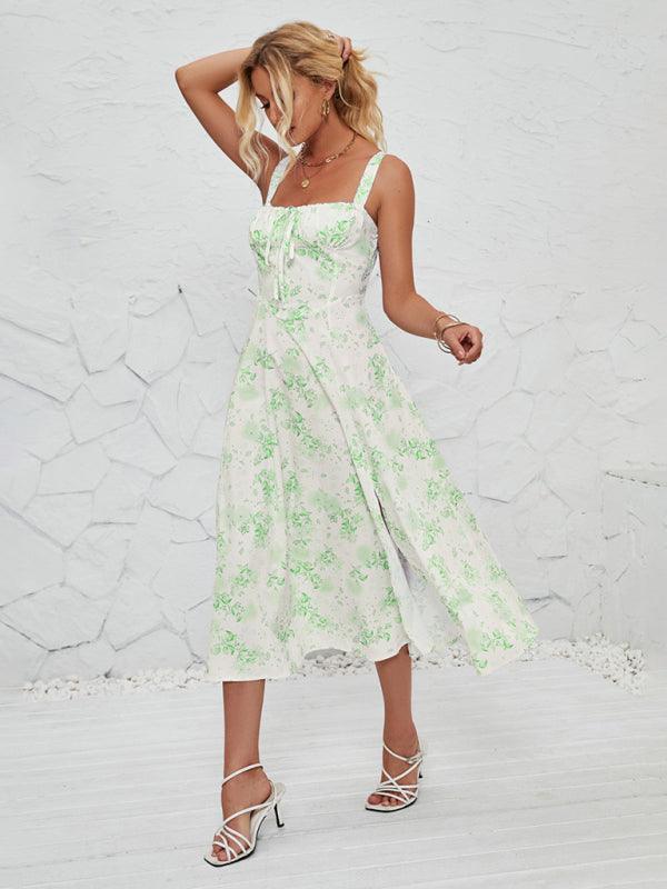 Women's Fashionable Floral Pastoral Long Dress - 808Lush