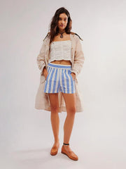 Women's Striped Casual Shorts - 808Lush