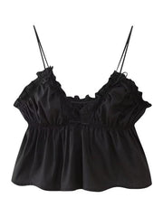 Women's street fashion bow camisole top - 808Lush