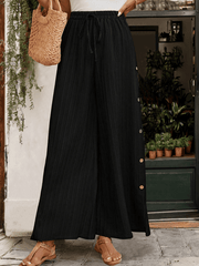 pants casual high waist wide leg trousers - 808Lush