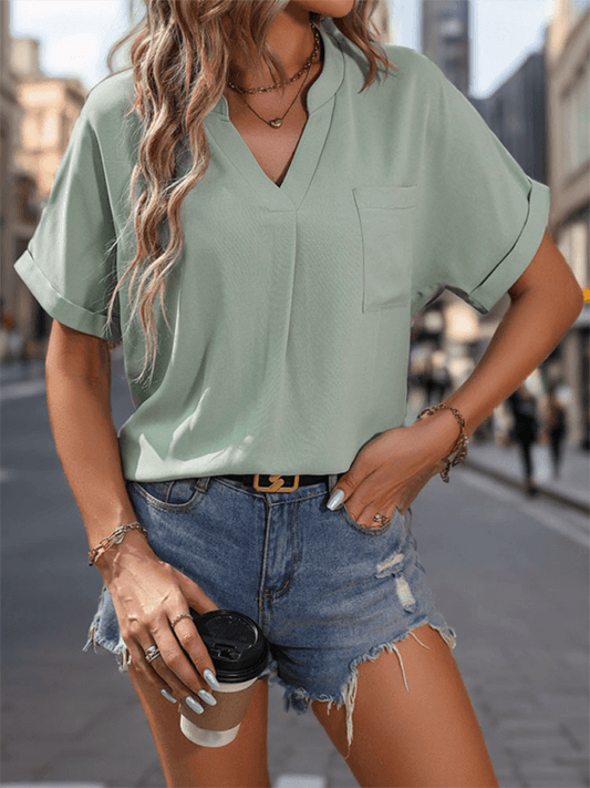 Women's Pullover Stand Collar Shirt - 808Lush